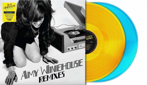 Amy Winehouse - Remixes (2 Lp-vinilo) Color Amarillo/azul Ed. Ltda.